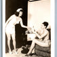 MODEL GIRLS EROTIC WAITRESS RISQUE VINTAGE REAL PHOTO POSTCARD RPPC GAY INTEREST