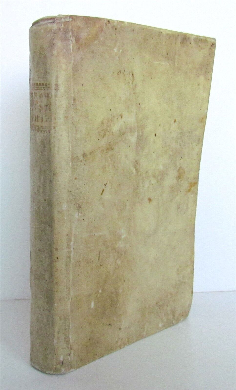 1797 INSTITUTIONES PHILOSOPHICAE by MARIANO SEMMOLA antique VELLUM BOUND