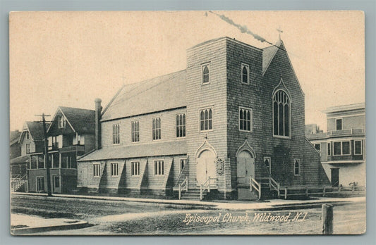 WILDWOOD NJ EPISCOPAL CHURCH ANTIQUE POSTCARD
