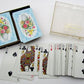 VINTAGE HAMPSHIRE CANASTA PLAYING CARDS DOUBLE DECK w/ PLASIC BOX w/ FLOWER BACK