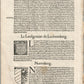 1575 NORDGAU GERMANY VIEW LEAF from BELLEFOREST EDITION of MUNSTER COSMOGRAPHY