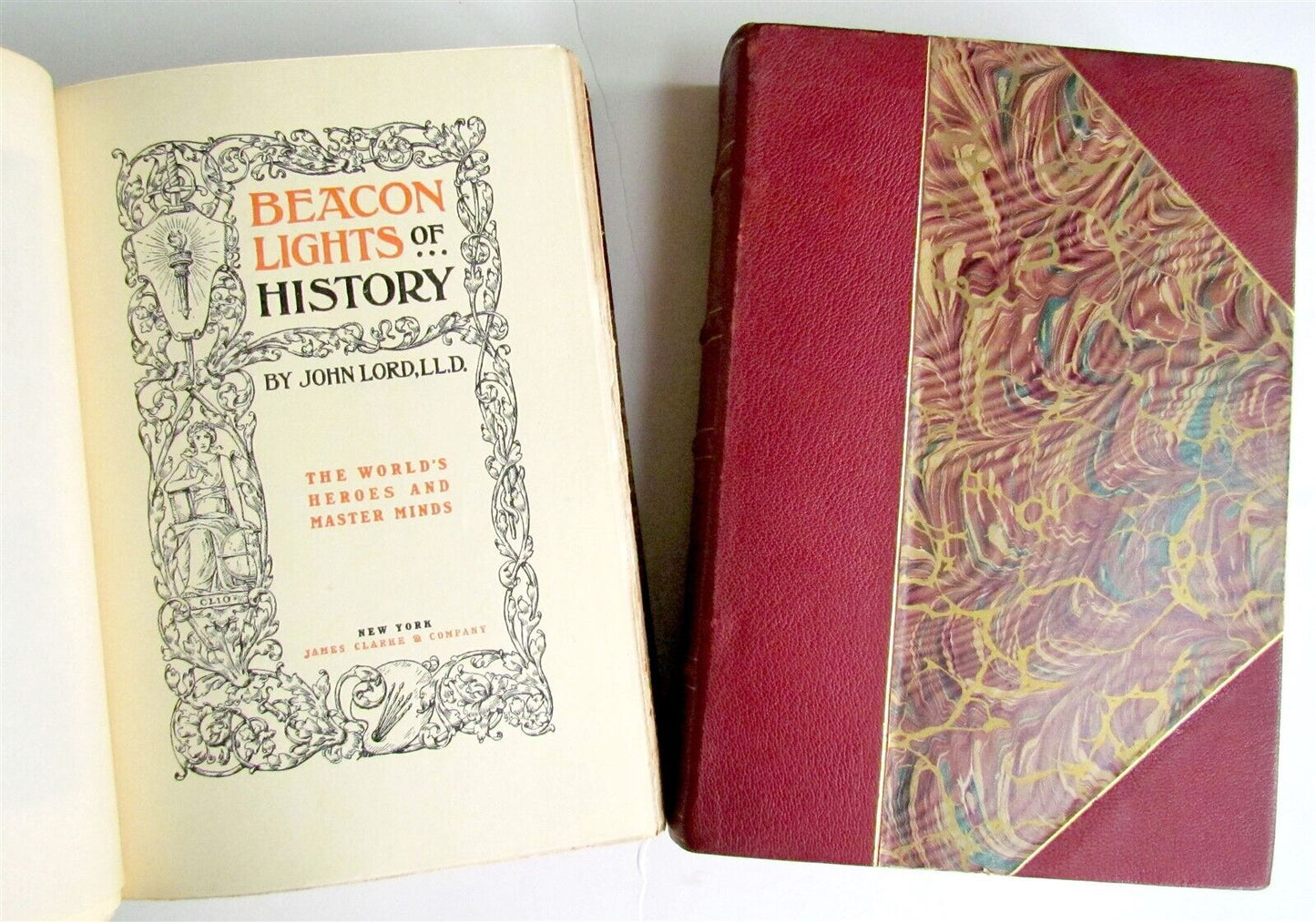 1888-1902 BEACON'S LIGHTS OF HISTORY 15 VOLUMES COMPLETE SET antique ILLUSTRATED