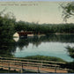 BALLSTON LAKE NY FOREST PARK BOART HOUSE 1907 ANTIQUE POSTCARD
