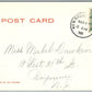 NEW BRUNSWICK NJ LIVINGSTON AVE. UNDIVIDED 1905 ANTIQUE POSTCARD w/ CORK CANCEL