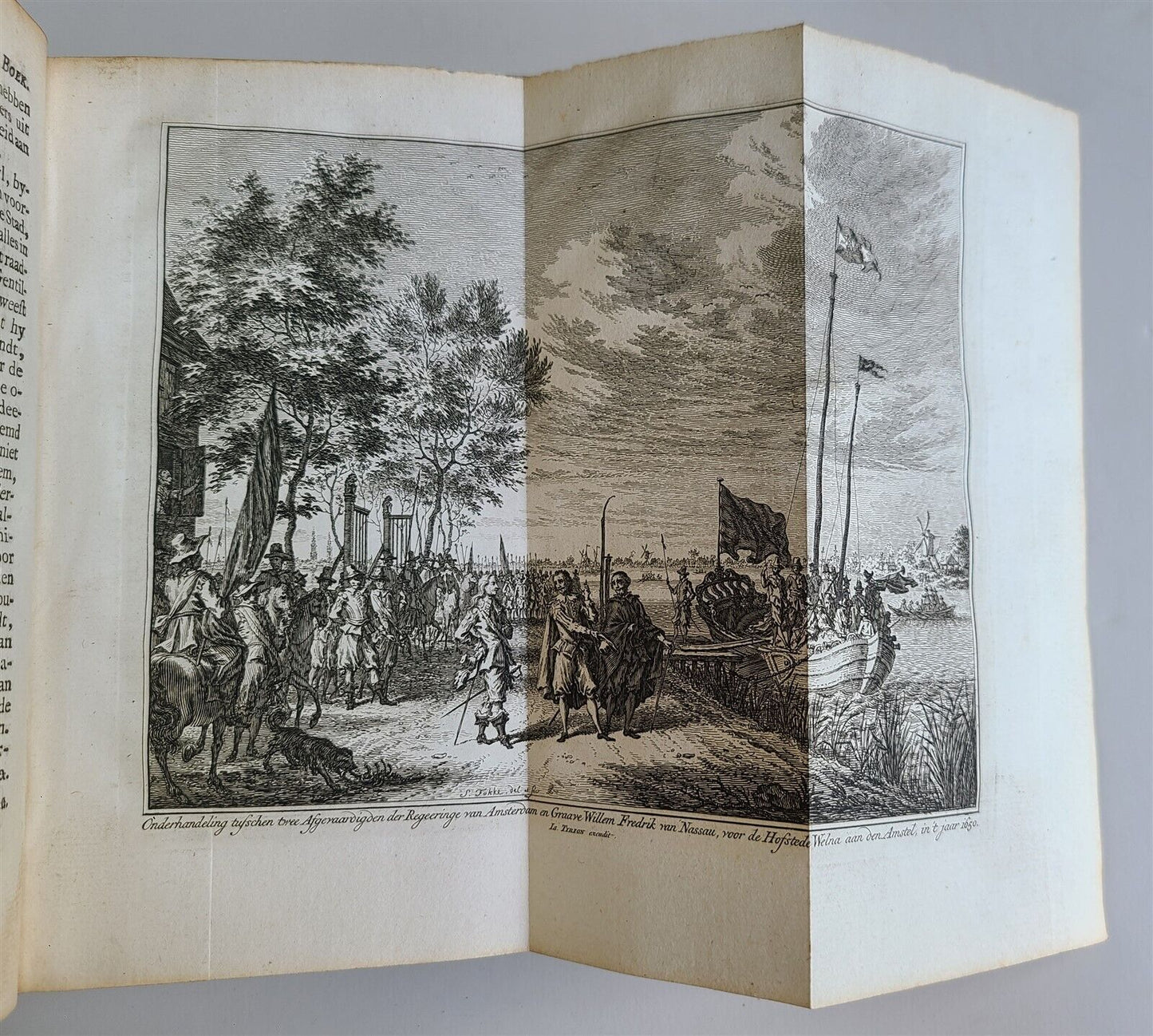 1752-1759 NETHERLANDS HISTORY 21 volumes antique ILLUSTRATED w/MAPS VELLUM BOUND