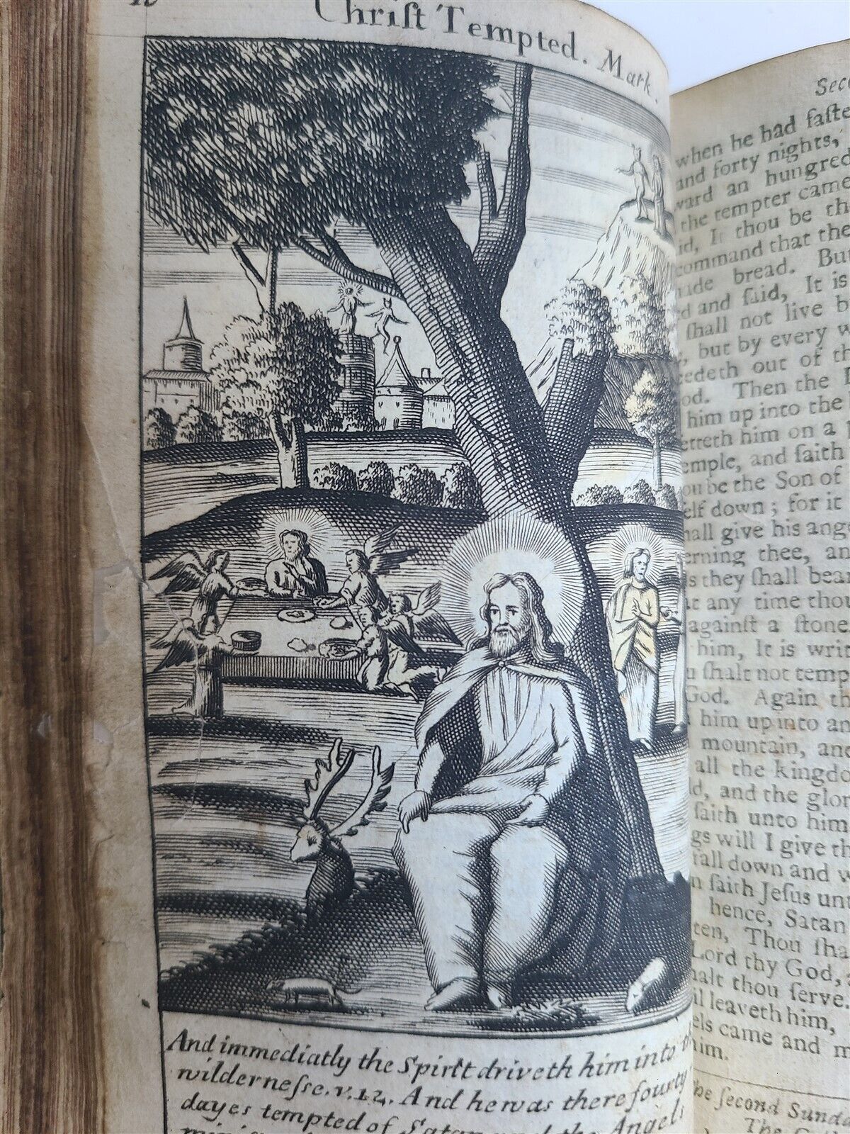 1705 BOOK OF COMMON PRAYER & PSALTER ENGLISH Oxford ANTIQUE ILLUSTRATED