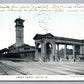 DAYTON OH RAILROAD DEPOT 1906 UNDIVIDED ANTIQUE POSTCARD railway train station