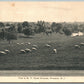 PRINCETON NJ M.T. PYNES GROUNDS 1909 ANTIQUE POSTCARD w/ CORK CANCEL
