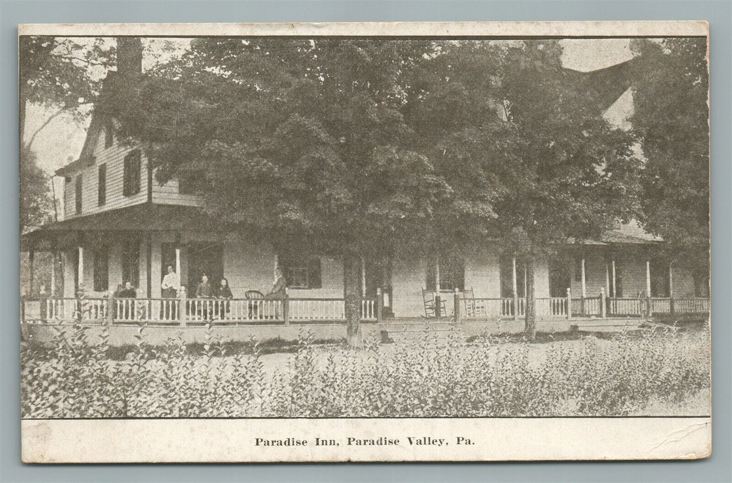 PARADISE VALLEY PA INN ANTIQUE POSTCARD