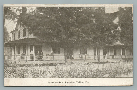 PARADISE VALLEY PA INN ANTIQUE POSTCARD