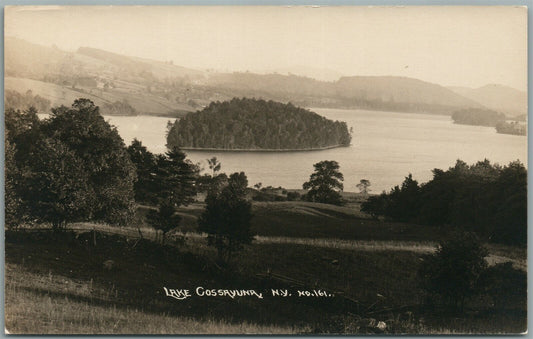 LAKE COSSAYUNA NY ANTIQUE REAL PHOTO POSTCARD RPPC