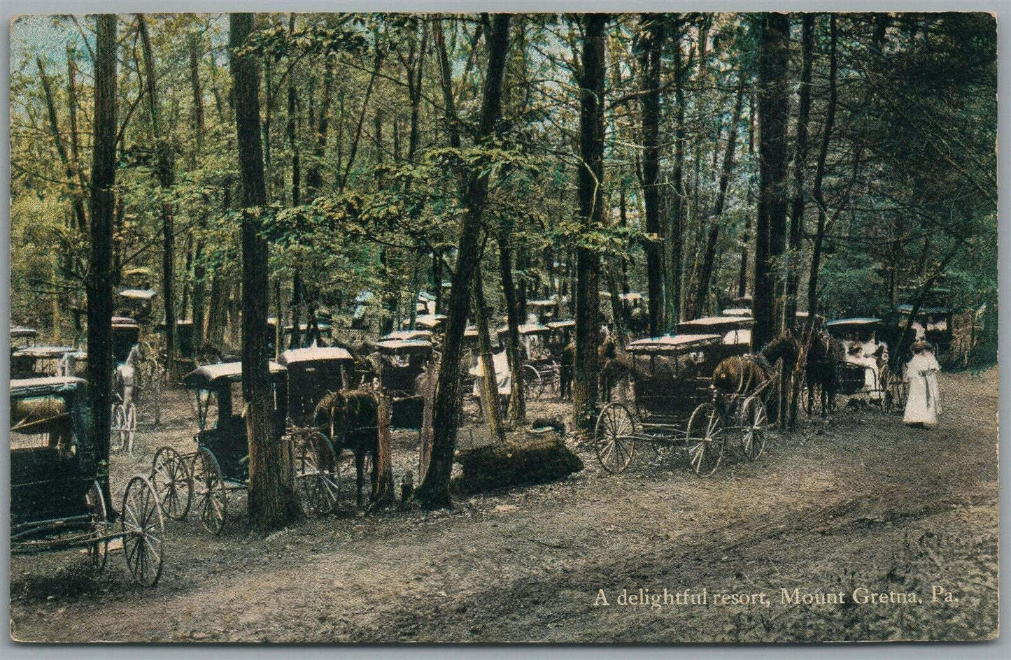 MOUNT GRETNA PA RESORT ANTIQUE POSTCARD