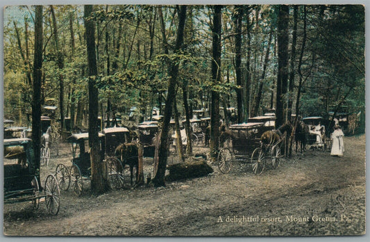 MOUNT GRETNA PA RESORT ANTIQUE POSTCARD