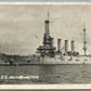 MILITARY SHIP U.SS. HUNTINGTON ANTIQUE REAL PHOTO POSTCARD RPPC