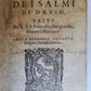 1588 PSALMS of DAVID ANTIQUE PSALTER BOOK 16th CENTURY RARE Bible in ITALIAN