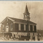 MAHANOY PA ST. PETERS CHURCH & CEMETERY ANTIQUE REAL PHOTO POSTCARD RPPC
