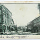ANTIQUE 1906 UNDIVIDED POSTCARD - MAIN STREET MASSENA N.Y.