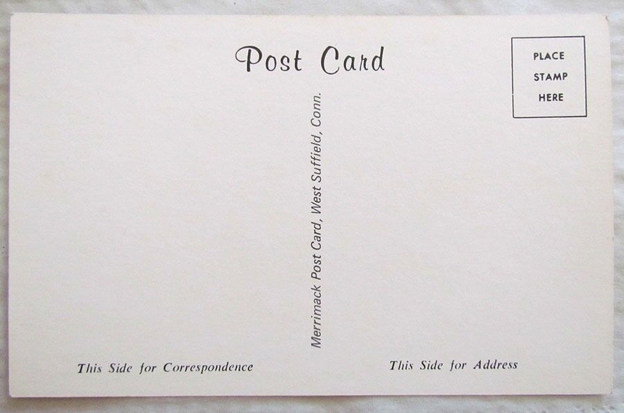 VINTAGE POSTCARD MAIN STREET CLAUSSVILLE PA store signs