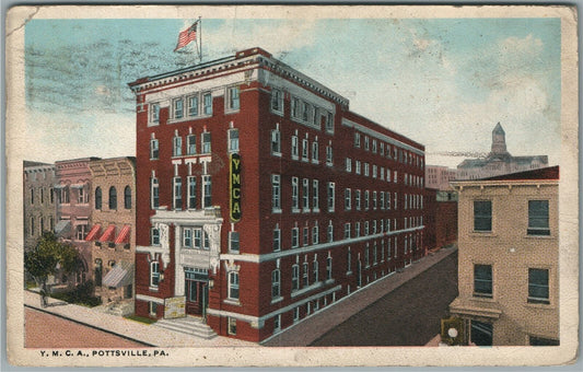 POTTSVILLE PA YMCA ANTIQUE POSTCARD