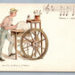 1900 PARIS EXPOSITION ANTIQUE POSTCARD STREET VENDOR TOOLS SHARPENER MUSIC NOTES