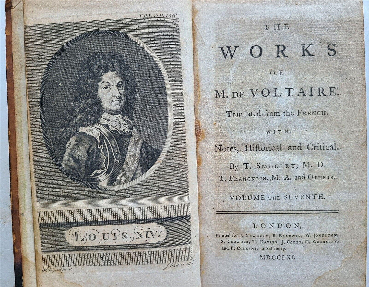 1761 - 1769 VOLTAIRE WORKS antique 31 VOLUMES in ENGLISH