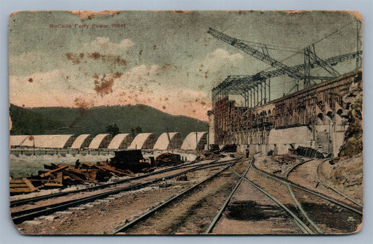 McCALLS FERRY POWER PLANT PA ANTIQUE POSTCARD