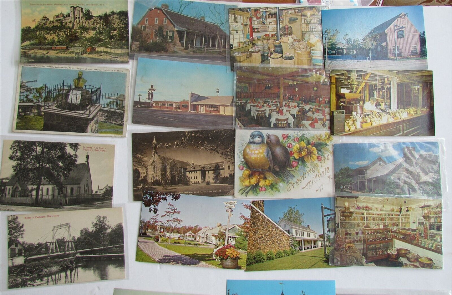 NEW JERSEY lot of 49 ANTIQUE & VINTAGE POSTCARDS NJ