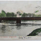 ANTIQUE 1907 POSTCARD G.B. & W.R.R. BRIDGE SHIOCTON WIS railroad railway