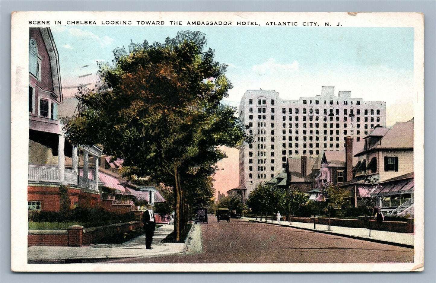 ATLANTIC CITY NJ CHELSEA AMBASSADOR HOTEL ANTIQUE POSTCARD