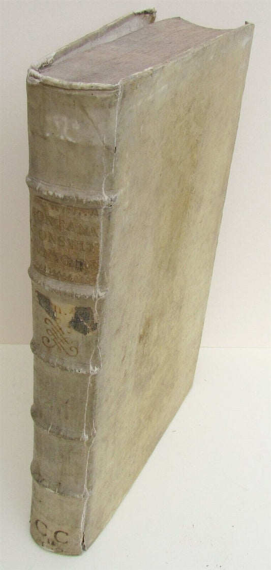 1724 ANTIQUE VELLUM BOUND FOLIO Clementis Papae XI Contitutio Unigenitus