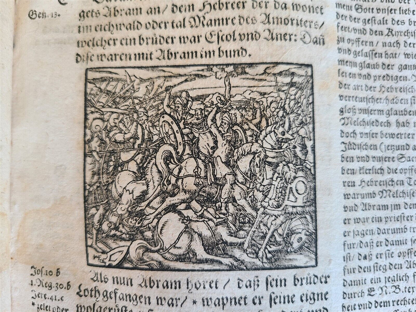 1597 BIBLE ILLUSTRATED by JM Bocksberger & Jost Amman FOLIO antique GERMAN