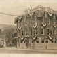 FARMERS NATIONAL BANK STREET SCENE HORSE CART ANTIQUE REAL PHOTO POSTCARD RPPC