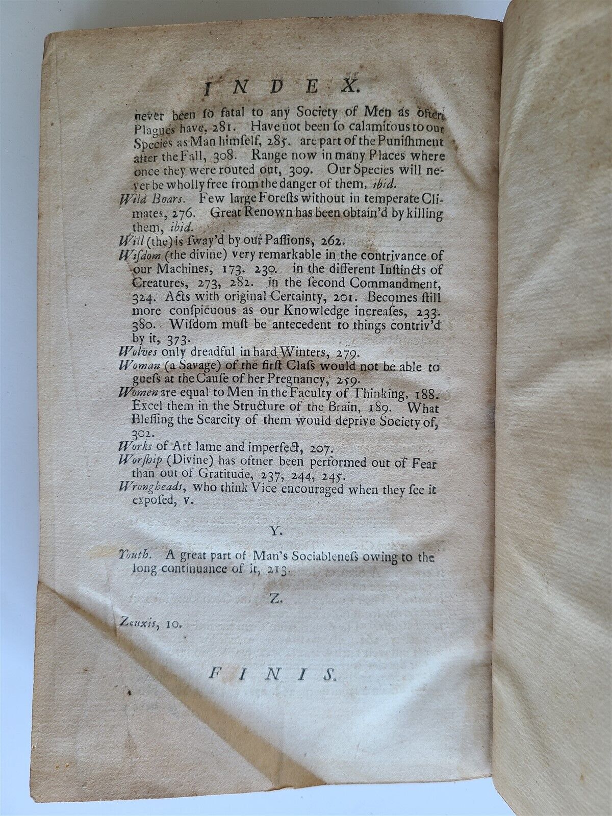 1733 THE FABLE of the BEES Part II antique