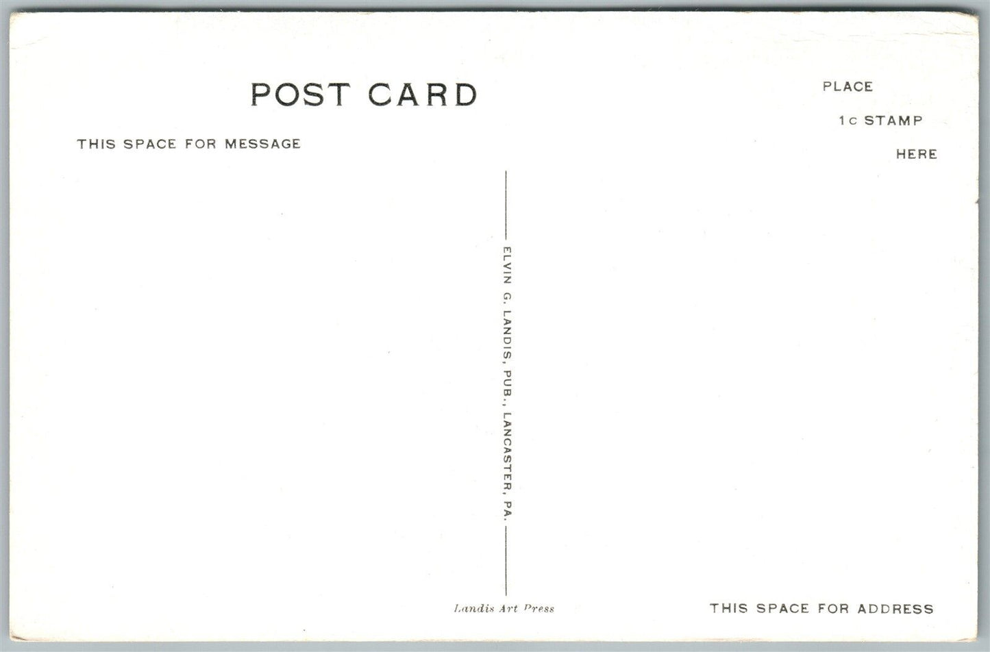 BAMFORD PA TOBACCO RAISED BY ELIZA GOCHNAUER ANTIQUE POSTCARD