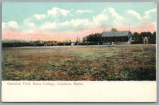 LEWISTON ME GARCELON FIELD BATES COLLEGE ANTIQUE POSTCARD