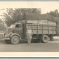 LARGE TRUCK w/ DRIVER VINTAGE REAL PHOTO POSTCARD RPPC