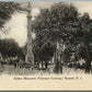 NEWARK NJ SOLDIERS MONUMENT FAIRMOUNT CEMETERY ANTIQUE POSTCARD