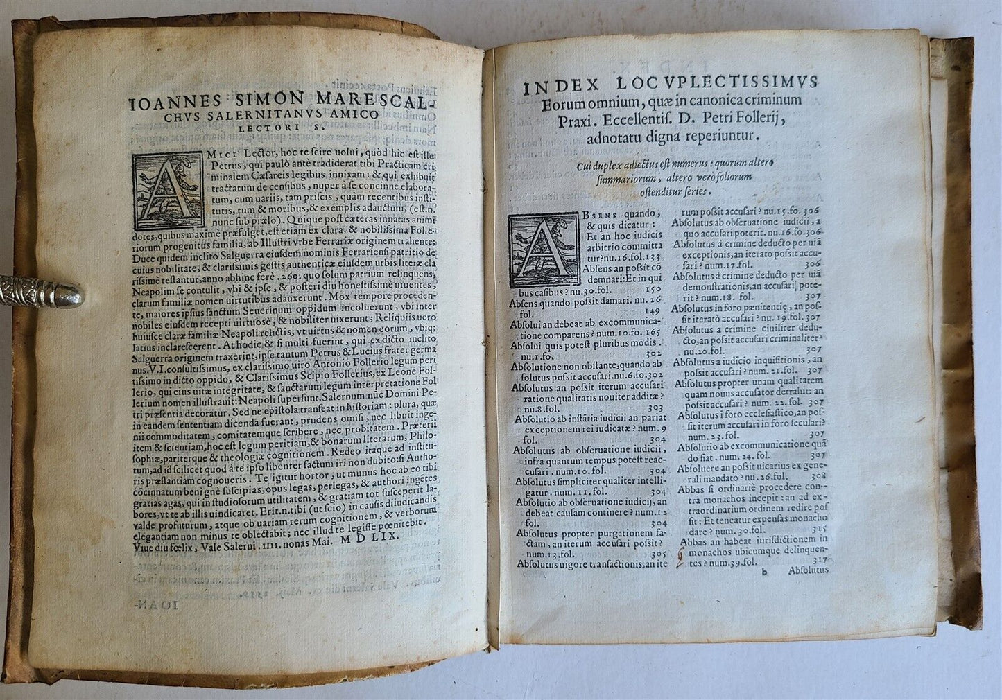 1561 ROMAN LAW CRIMINAL PRACTICE antique DOM. PETRI FOLLERII IURECONSULTI VELLUM