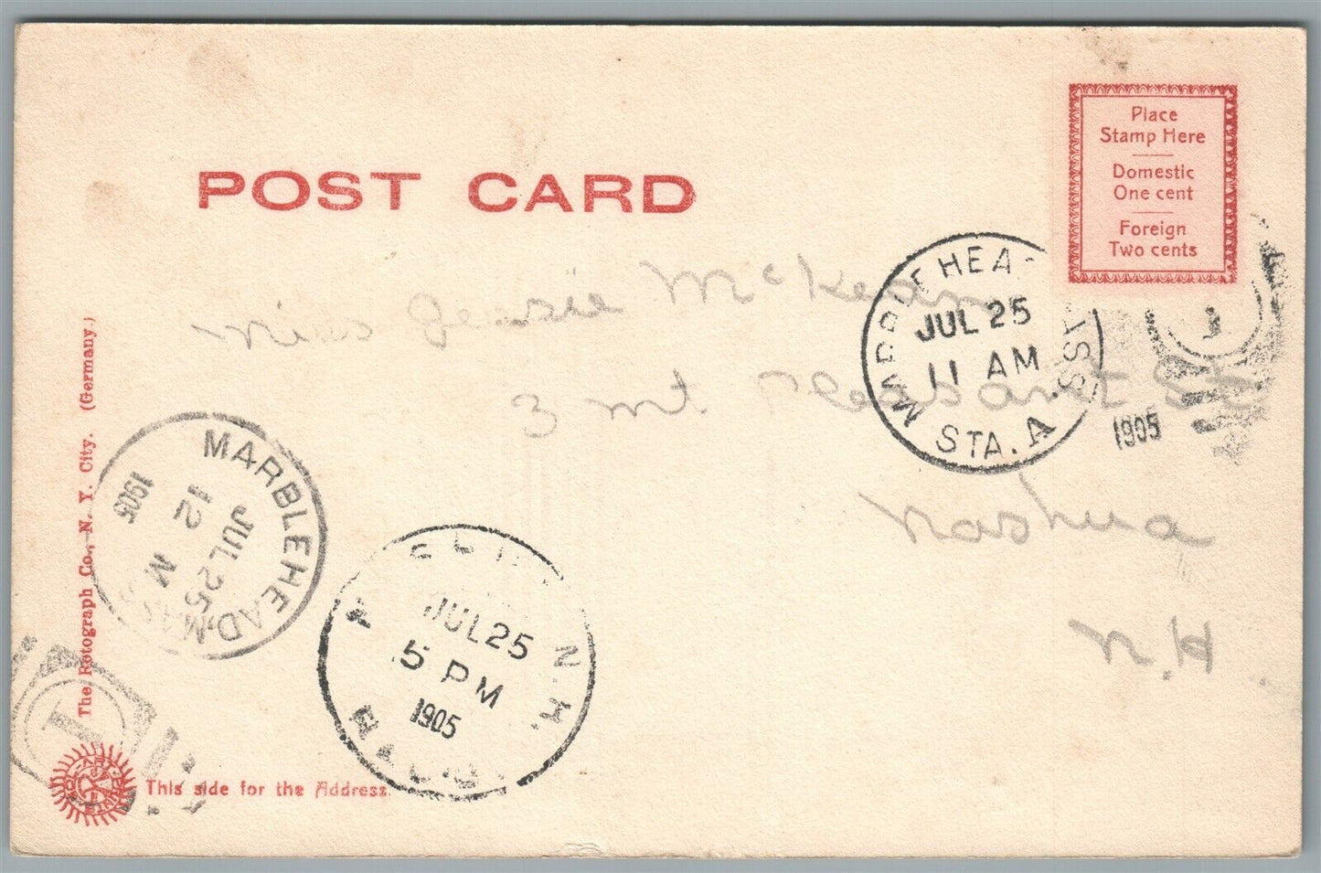 MARBLEHEAD MA CORINTHIAN YACHT CLUB HOUSE ANTIQUE POSTCARD