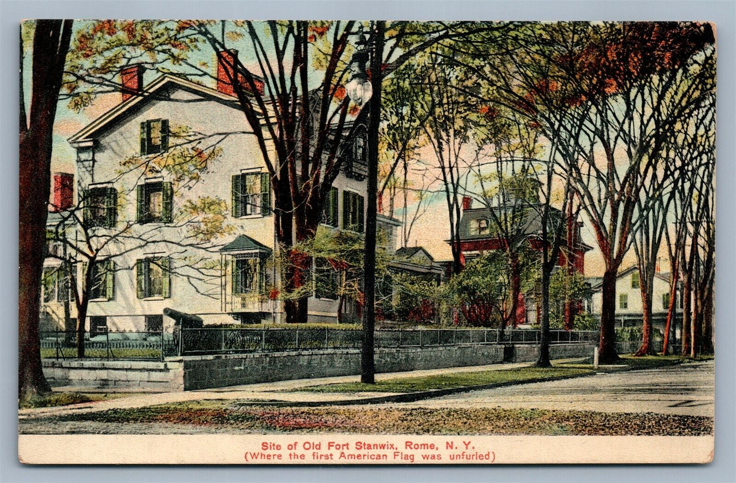 ROME NY OLD FORT STANWIX ANTIQUE POSTCARD