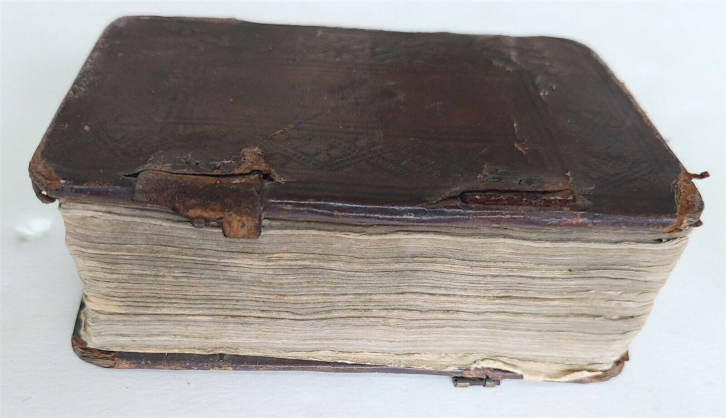 1602 ST. AUGUSTINE MEDITATIONS ILLUSTRATED antique 16th CENTURY original binding