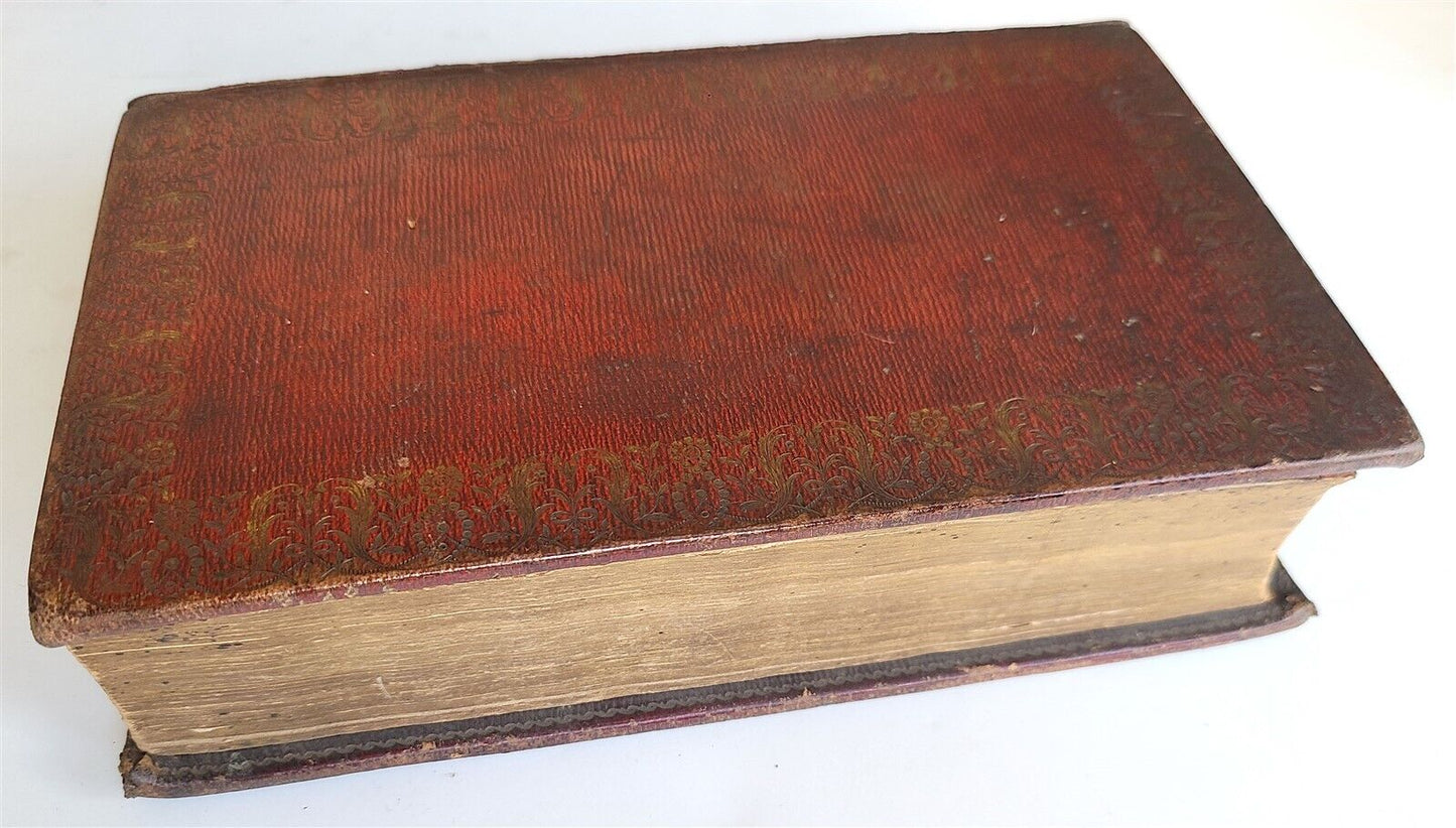 1812 BOOK OF COMMON PRAYER in ENGLISH ANTIQUE ILLUSTRATED beautifull binding