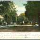 WASHINGTON NJ BELVIDERE AVENUE 1907 UNDIVIDED ANTIQUE POSTCARD w/ CORK CANCEL