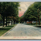 NILES MI NORTH FOURTH STREET 1907 ANTIQUE POSTCARD