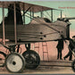 FRENCH MILITARY AEROPLANE ANTIQUE POSTCARD