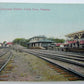 VINTAGE POSTCARD - LAS CASCADAS STATION CANAL ZONE PANAMA railroad RAILWAY train