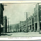 JOHNSONBURG PA MARKET STREET 1910 ANTIQUE POSTCARD w/ CORK CANCEL