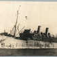 SHIP ANTIQUE REAL PHOTO POSTCARD RPPC