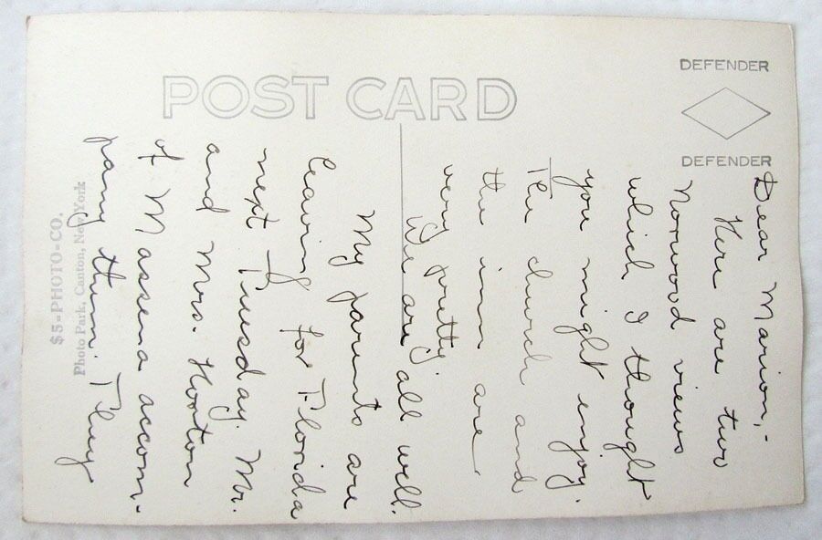 CONGREGATIONAL CHURCH NORWOOD N.Y. VINTAGE REAL PHOTO POSTCARD RPPC