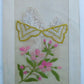 EMBROIDERED SILK FLOWERS ANTIQUE POSTCARD